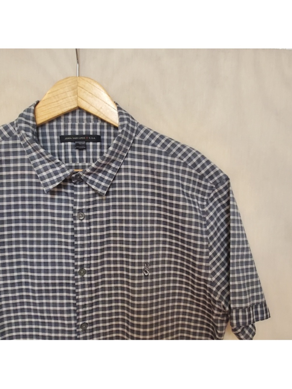 John Varvatos USA Short Sleeve Button Down L